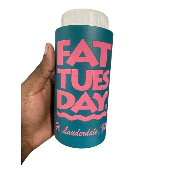 Fat Tuesday Fort Lauderdale Reusable Koozie Sport Cup Water Bottle 2 Bottles - Picture 4 of 4